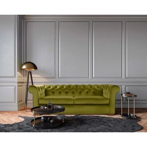 Canapea Oxford Chesterfield, 93x183x75 cm, 2 locuri, Olive imagine