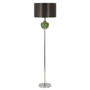 Lampadar Eva, Mauro Ferretti, 1 x E27, 40W, 40x160 cm, sticla/fier/catifea, verde/gri imagine