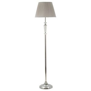 Lampadar Silvery, Mauro Ferretti, 1 x E27, 40W, 40x40x164 cm, metal/sticla/textil, argintiu imagine