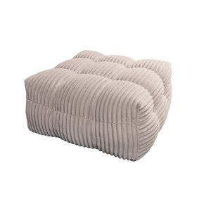 Pouf Santa Fe 90x90x43 cm, Reyat Cream imagine