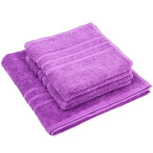 Set de prosoape Classic violet, 2 buc. 50 x 100 cm, 1 buc. 70 x 140 cm, mov imagine