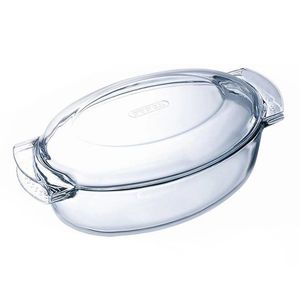 Vas de copt din sticlă Pyrex cu capac, 5, 8 l imagine