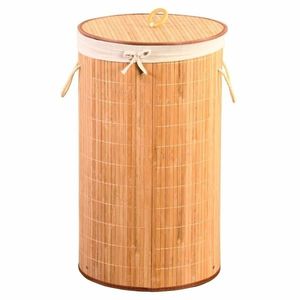 Kesper 19572 Bamboo coș de rufe lumină, 60 x 35 cm imagine