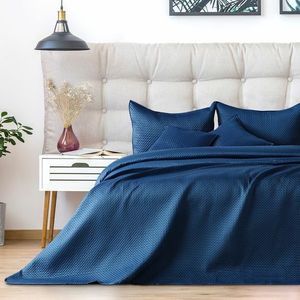 AmeliaHome Cuvertură de pat Carmen darkblue, 220 x 240 cm imagine