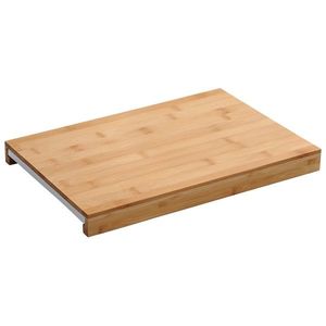 Kesper 58352 Placă de tăiat cu tavă de depozitare, alb, 38 x 25 x 3, 5 cm imagine