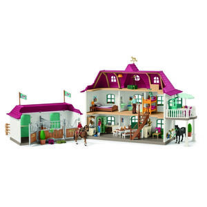 Schleich - Casă mare cu grajduri și accesorii96 cm imagine