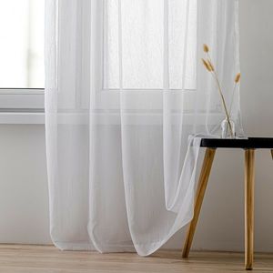 Perdea Homede Kresz Eyelets gold, alb , 140 x 160cm, 140 x 160 cm imagine