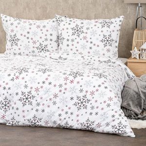 Lenjerie de pat 4Home Snowflakes, din bumbac, 140 x 220 cm, 70 x 90 cm imagine