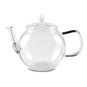 Feelino Carafă de sticlă 1300 ml, sticlă borosilicată, cu capac și strecurătoare de ceai imagine