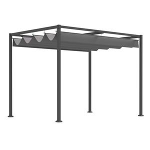 Outsunny Foisor Pergola cu Panza Glisanta pentru Exterior, 298 x 213 x 222 cm | Aosom Romania imagine