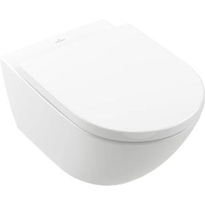 Set vas WC suspendat Villeroy & Boch Subway 3.0 TwistFlush cu capac inchidere lenta finisaj CeramicPlus imagine