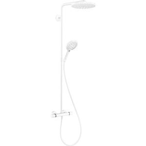 Coloana de dus Hansgrohe Raindance Select S 240 PowderRain 1jet cu baterie termostatata alb mat imagine