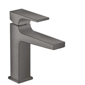 Baterie lavoar Hansgrohe Metropol 110 ventil push-open negru periat imagine