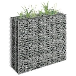 vidaXL Strat înălțat gabion, 90 x 30 x 90 cm, oțel galvanizat imagine