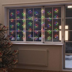 vidaXL Instalație lumini tip perdea stele 200 LED multicolor 8 funcții imagine