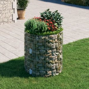 vidaXL Stâlp de gabion, Ø100x100 cm, oțel galvanizat, circular imagine