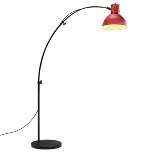 vidaXL Lampă de podea, 25 W, roșu uzat, 150 cm, E27 imagine