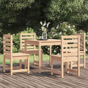 vidaXL Set de dining pentru grădină, 5 piese, lemn masiv de pin imagine