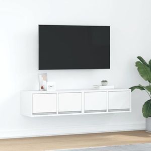 vidaXL Dulapuri TV 2 buc Alb 60x31x25, 5 cm Lemn prelucrat imagine