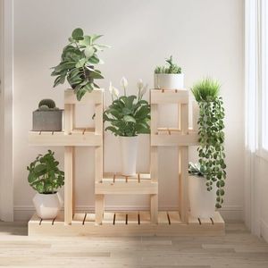 vidaXL Suport pentru plante, 104, 5x25x77, 5 cm, lemn masiv de pin imagine