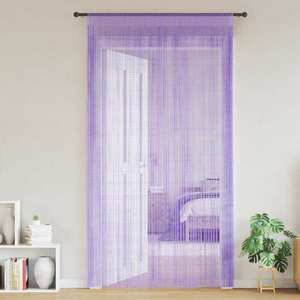 vidaXL Perdele șir 2 buc Violet 100x250 cm imagine