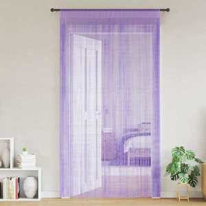 vidaXL Perdele șir 2 buc Violet 140x250 cm imagine