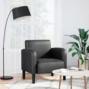 vidaXL Canapea scaun cu cotiere negru 54 cm piele artificială imagine