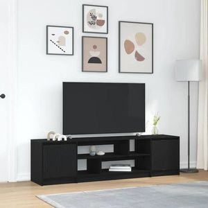 vidaXL Dulap TV Stejar Negru 188, 5x41x50 cm Lemn prelucrat imagine