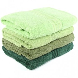 Set 4 prosoape de maini, Hobby, 70x140 cm, 100% bumbac, verde imagine