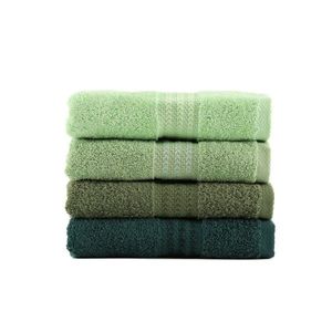 Set 4 prosoape de maini Green Delight, Hobby, 50 x 90 cm, 100% bumbac, verde imagine