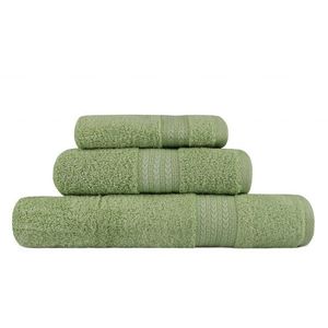 Set 3 prosoape de baie Simplicity, Hobby, 30 x 50 cm/50 x 90 cm/70 x 100 cm, 100% bumbac, verde imagine