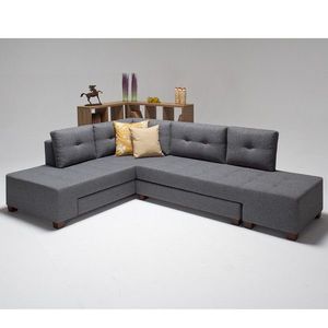 Coltar extensibil Manama Left, Balcab Home, 206x282 cm, gri imagine