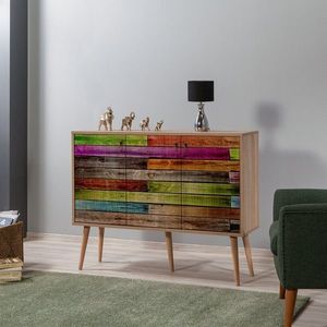 Comoda Mega 726, Vella, 120x36x94 cm, multicolor imagine