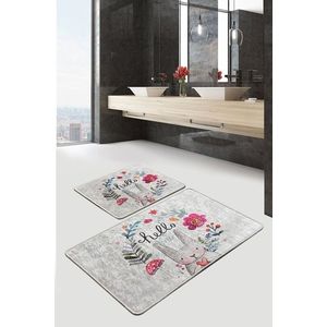 Set 2 covorase de baie Hello Spring, Chilai, 50x60 cm/60x100 cm, multicolor imagine