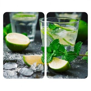 Set 2 protecții universale pentru aragaz, Wenko Mojito imagine