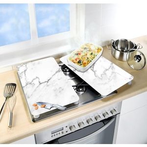 Set 2 protectii universale pentru aragaz Wenko Marble imagine