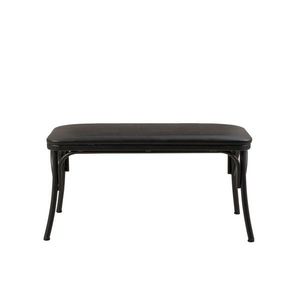 Banca, Vella, Oliver Bench, 100x49x41 cm, PAL, Negru imagine