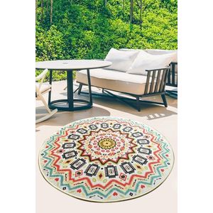 Covor, Mandala Balkon , 50% catifea/50% poliester, Multicolor imagine