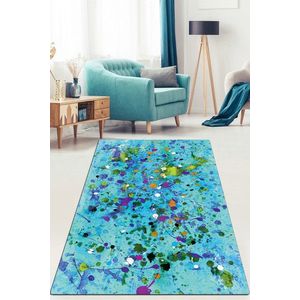 Covor, Guaj Blue Djt , 80x120 cm, 50% catifea/50% poliester, Multicolor imagine