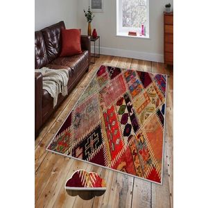 Covor de hol, HMNT174, 80x150 cm, Poliester, Multicolor imagine