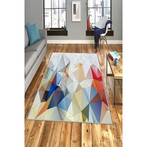 Covor de hol, EXFAB254, 80x150 cm, Poliester, Multicolor imagine