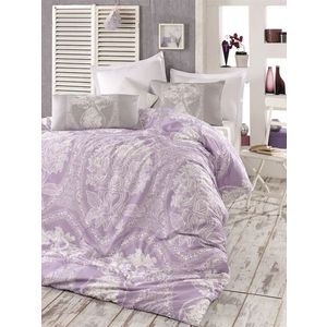 Lenjerie de pat pentru o persoana, Madam Lili - Lilac, Pearl Home, Bumbac Ranforce imagine