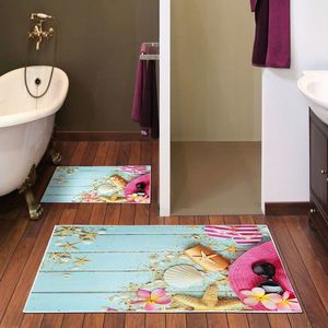 Set covorase de baie 2 piese, Alanur Home, KT424, Poliester, Multicolor imagine