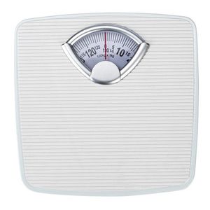 Cantar mecanic pentru persoane, Wenko, Bathroom Scale, 27 x 26.5 x 4.5 cm, metal/plastic, alb imagine