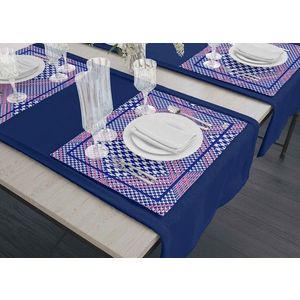 Set suporturi pentru farfurie, Mia, 742TMA7792, Poliester, Multicolor imagine