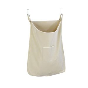 Cos de rufe cu agatare pe usa, Wenko, Canguro Beige, 65 L, 10 x 81 x 52 cm, bumbac, bej imagine