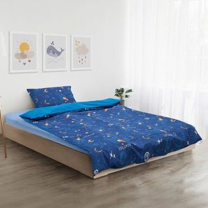 Lenjerie de pat pentru o persoana Space, Heinner Home, 150x200 cm, bumbac, multicolor imagine