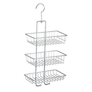 Etajera suspendabila pentru baie, Wenko, Caddy Nivala, 22 x 50 x 13.5 cm, inox imagine