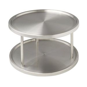 Organizator rotativ pentru condimente, Wenko, Carousel Duo, 26 x 15.5 cm, inox imagine