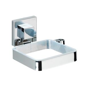 Suport autoadeziv pentru uscatorul de par, Wenko, Quadro Vacuum-Loc®, 14 x 7.5 x 13.5 cm, inox/plastic imagine